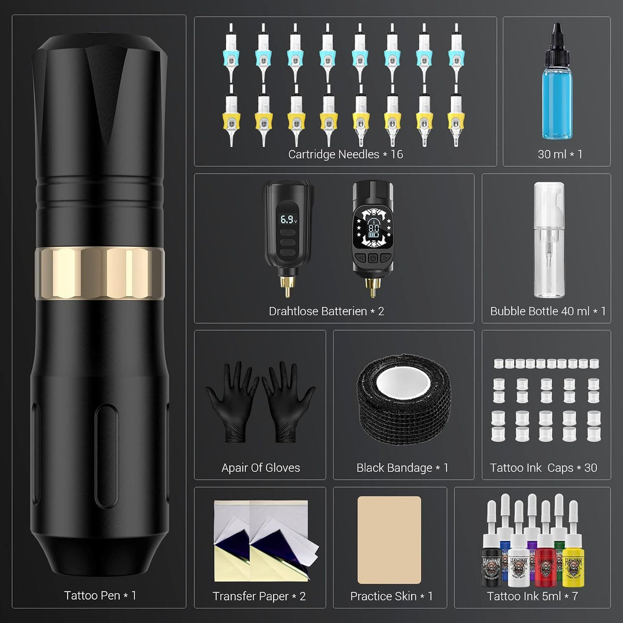 Hawink Tattoo Machine Pen Kit HW-TK1005-1