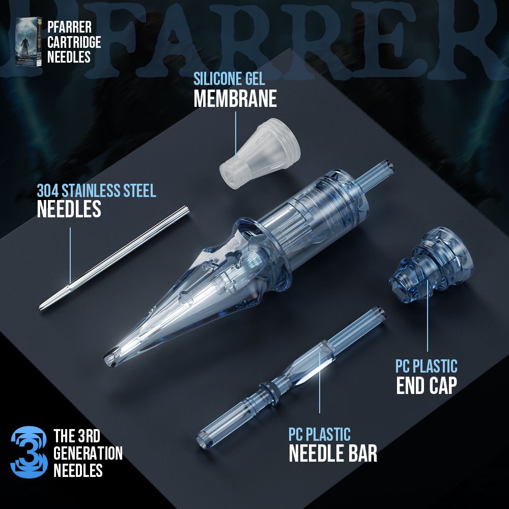 PFARRER Tattoo Needle Cartridge Mix Size 50Pcs