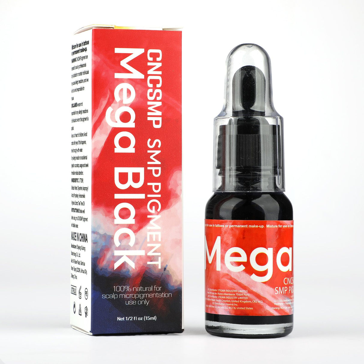 CNCSMP Mega Black Ink for Scalp Micropigmentation 15ml