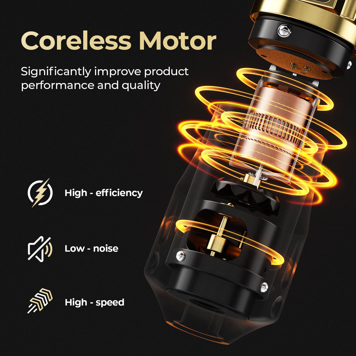 CNC Adjustable Stroke 2.4-4.2mm Wireless Tattoo Machine Pen E400