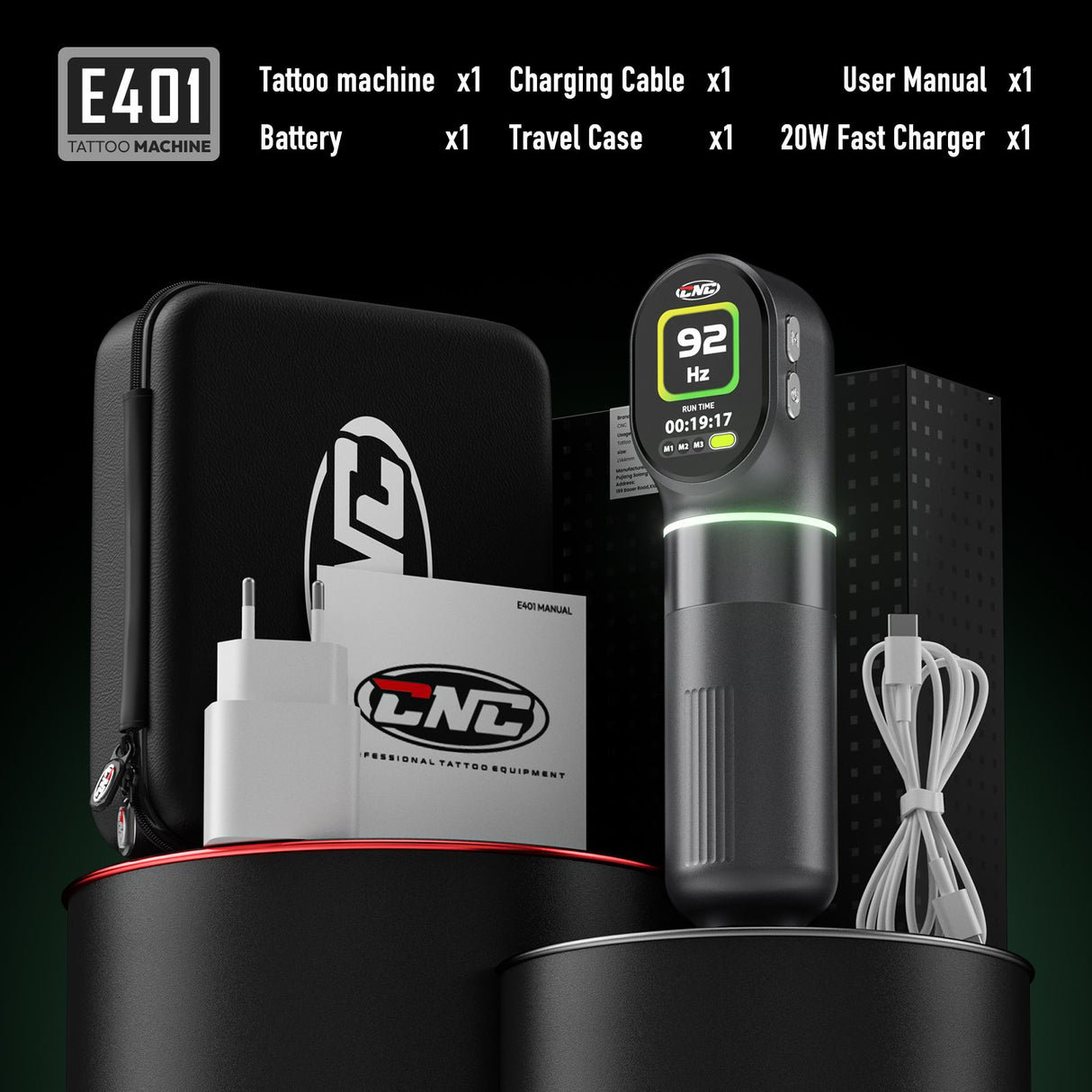 CNC 4.0mm Stroke Wireless Tattoo Machine E401