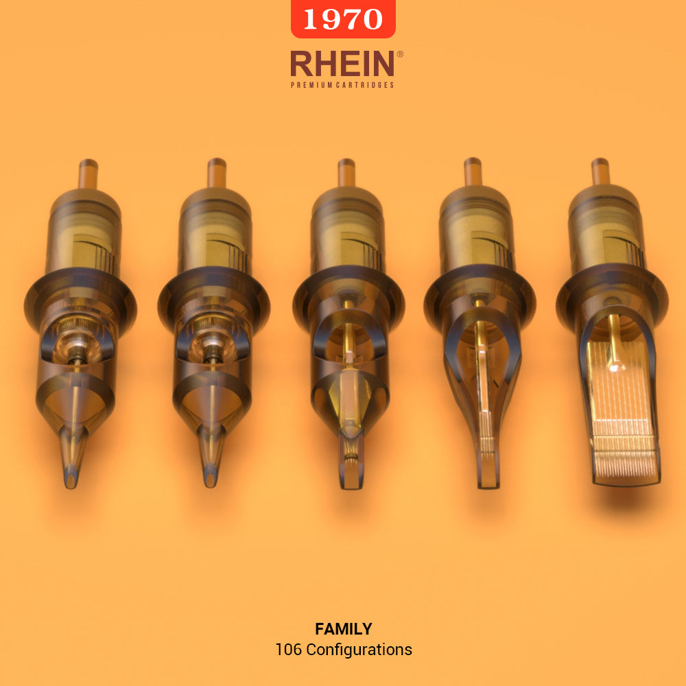RHEIN Revolution Bugpin Round Liner / Shader Tattoo Needle Cartridges