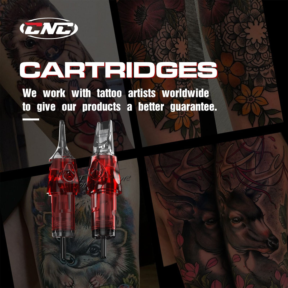 CNC Police Tattoo Needle Cartridge 100Boxes Mixed Size 2000Pcs