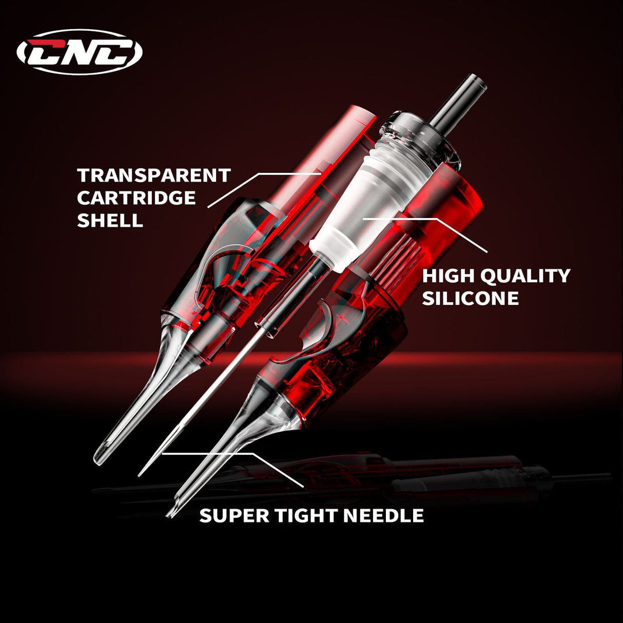 CNC Police Tattoo Needle Cartridge 100Boxes Mixed Size 2000Pcs