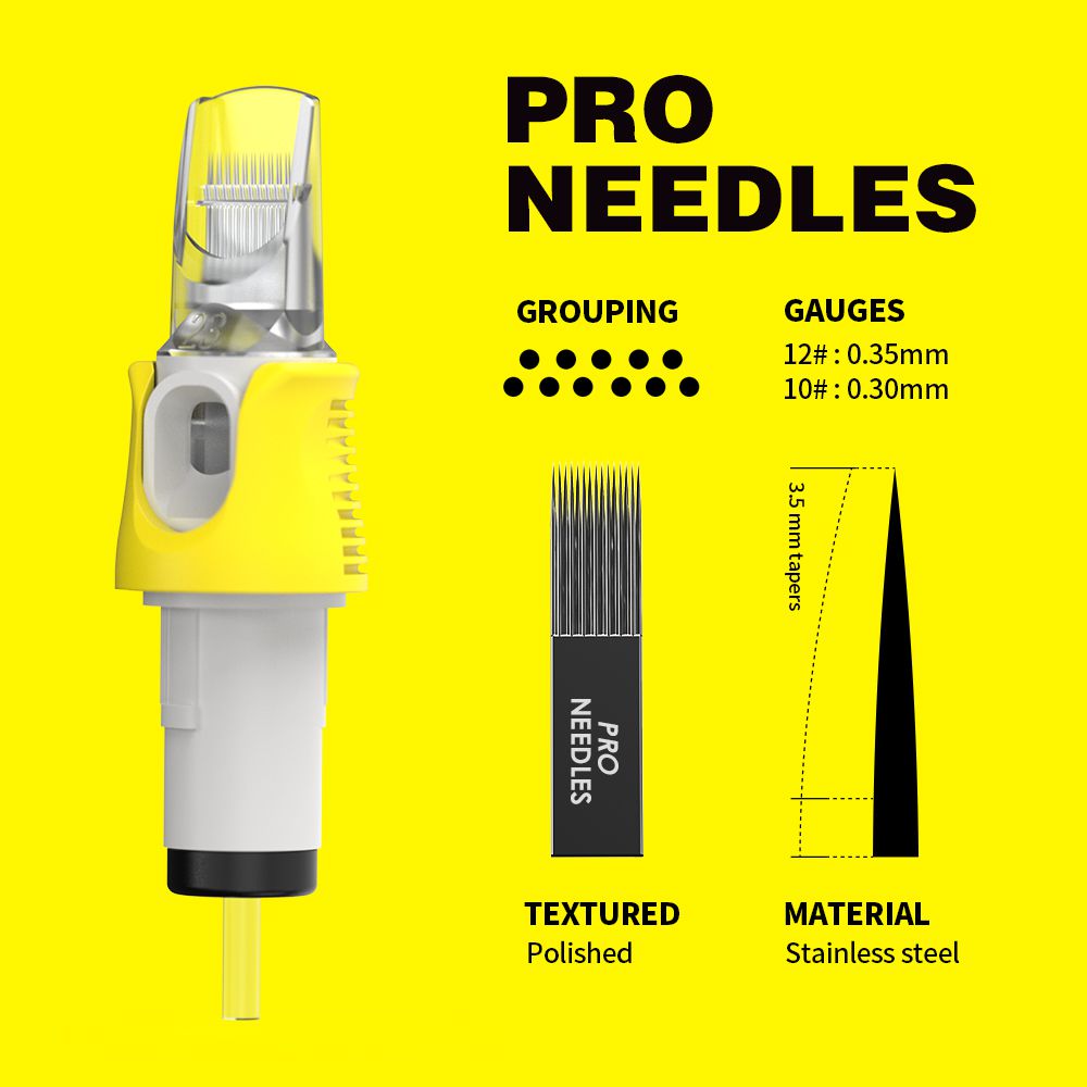 Quelle Silicone Tattoo Finger Ledge Cartridges Needles Weaved Magnum/M1