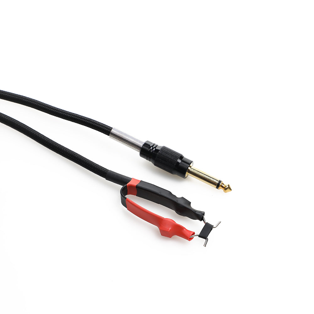 Silicone Soft Tattoo Clip Cord for Tattoo Machines 1.8m Black