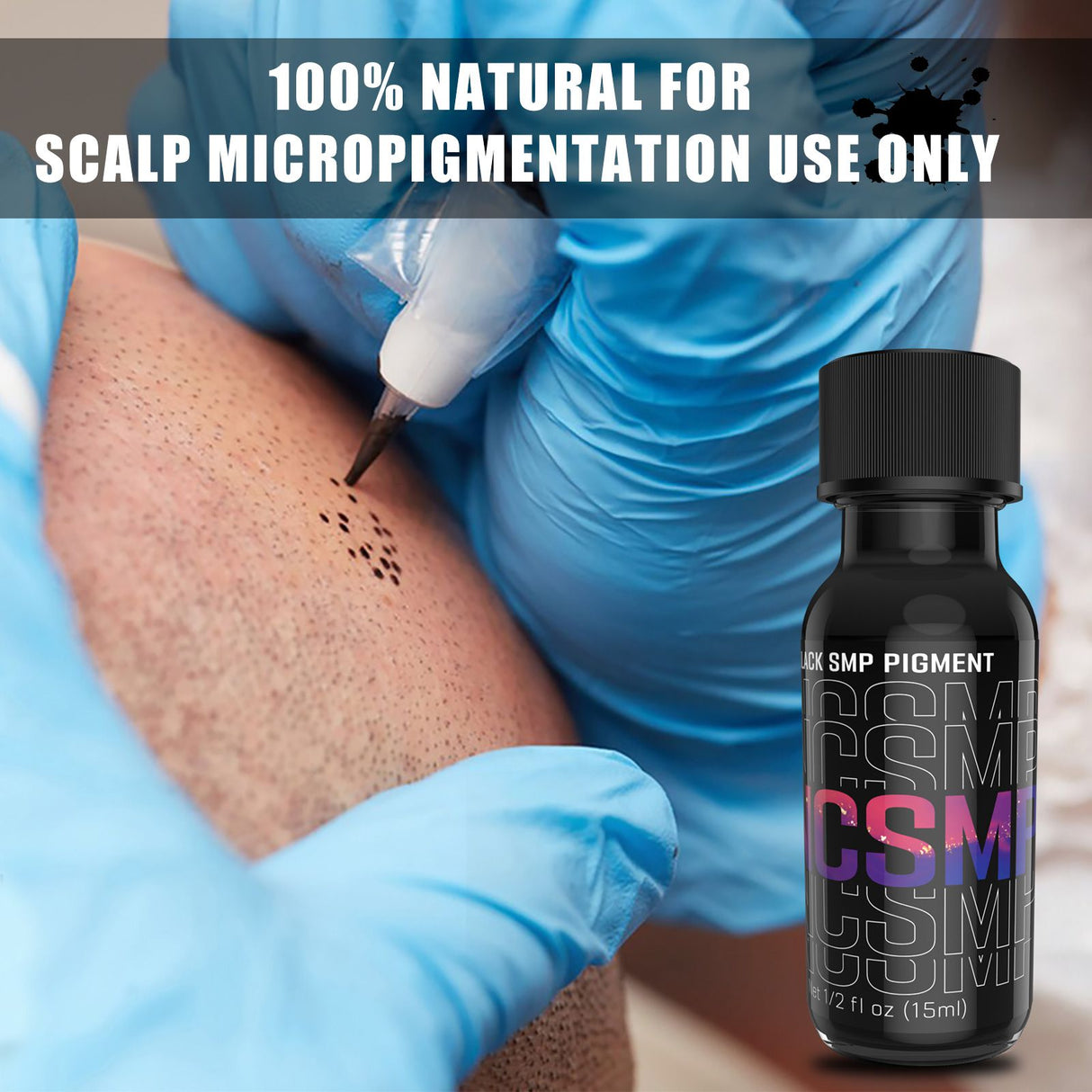 CNCSMP Black Ink for Scalp Micropigmentation 15ml