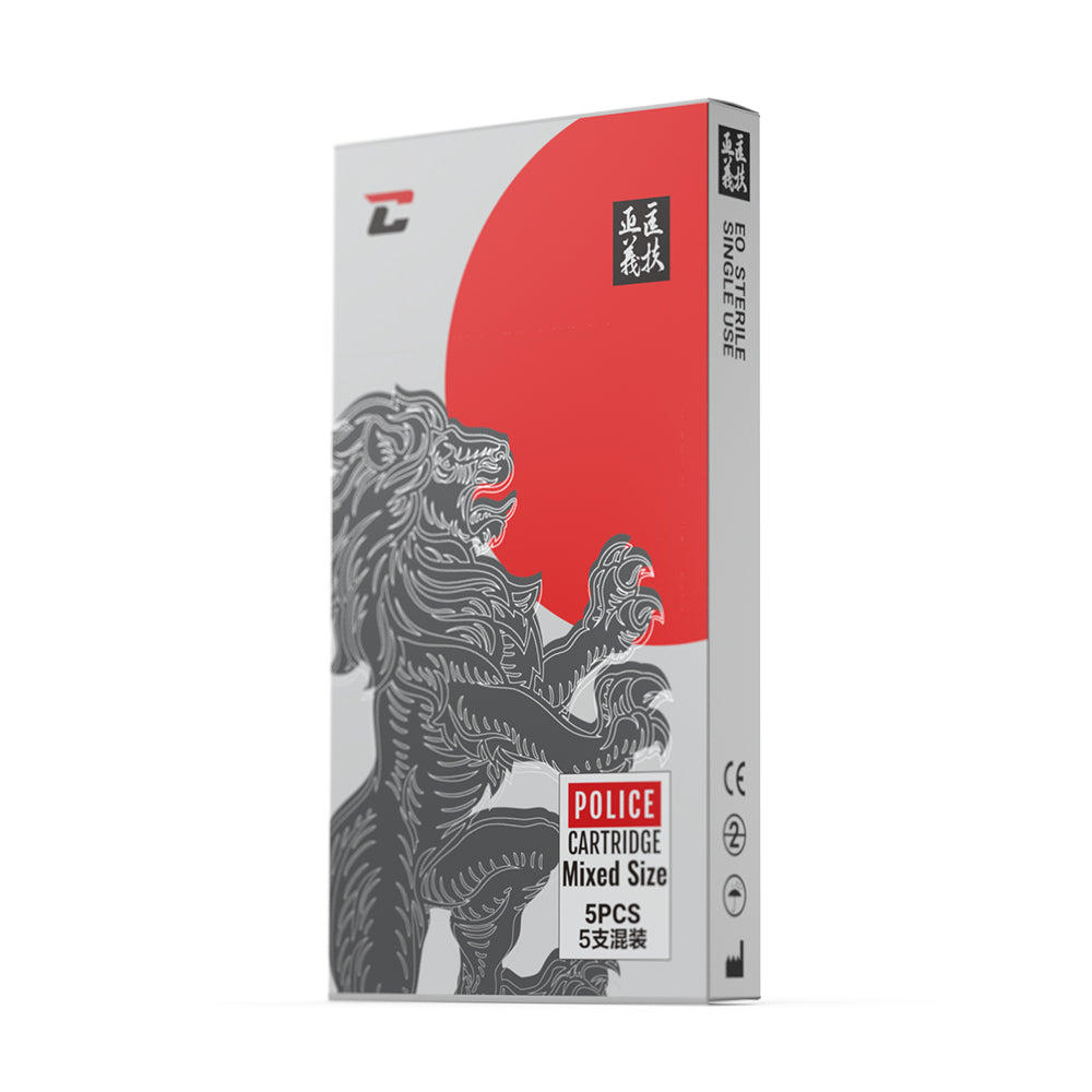 CNC® Police Tattoo Needle Cartridge Sample Needles 5pcs