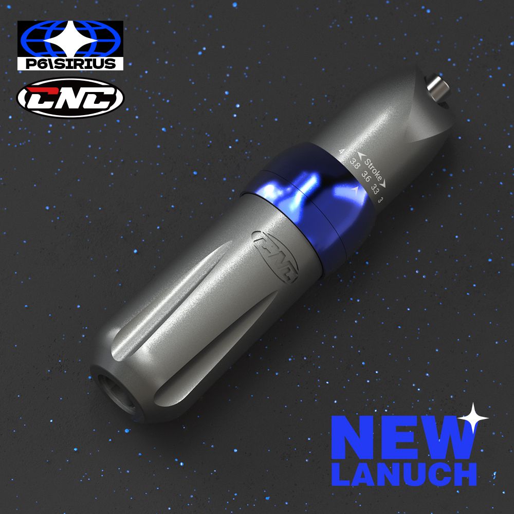 CNC Sirius Adjustable Stroke Tattoo Machine Pen P6 Grey