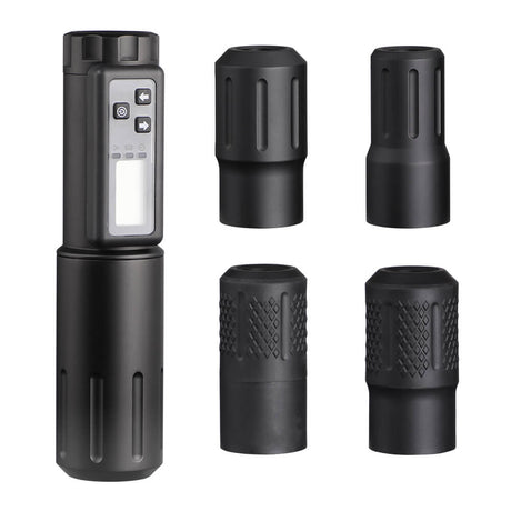 Wireless Tattoo Pen Multi-handle Motor Tattoo All-in-one gray (charged) EM158 - Hawink
