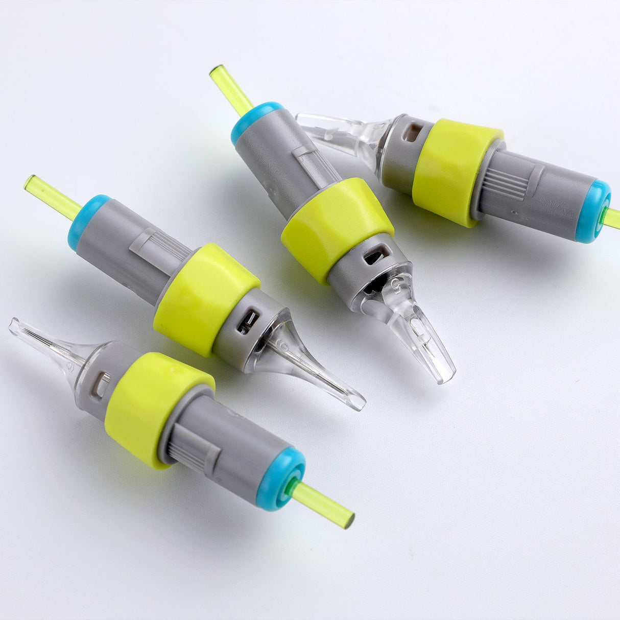 ANTIKE Silicone Tattoo Finger Ledge Cartridges Needles #12 #10 16Pcs With Membrane