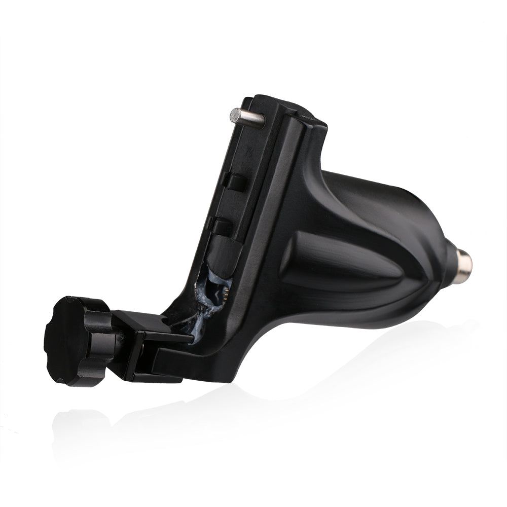 New Aluminium Alloy Rotary Tattoo Machine Gun Strong 10w Motor Black - Hawink