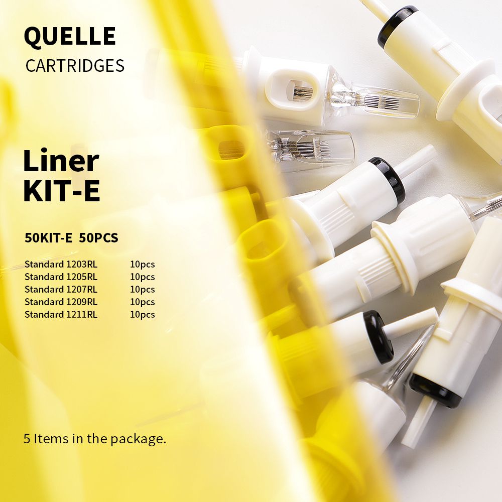 Quelle Professional Disposable Tattoo Needle Cartridge Mix Size 50Pcs/box