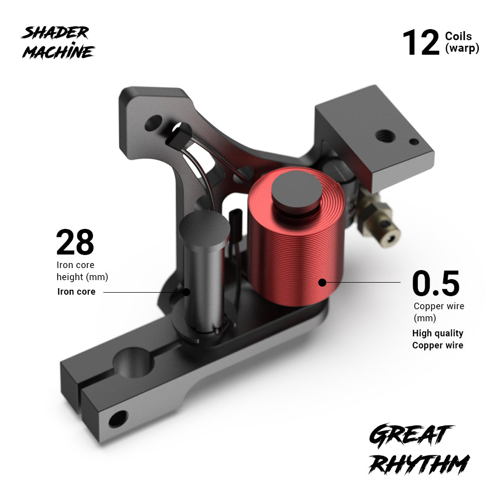 STIGMA Aviation Aluminum Coil Tattoo Machine Shader M321