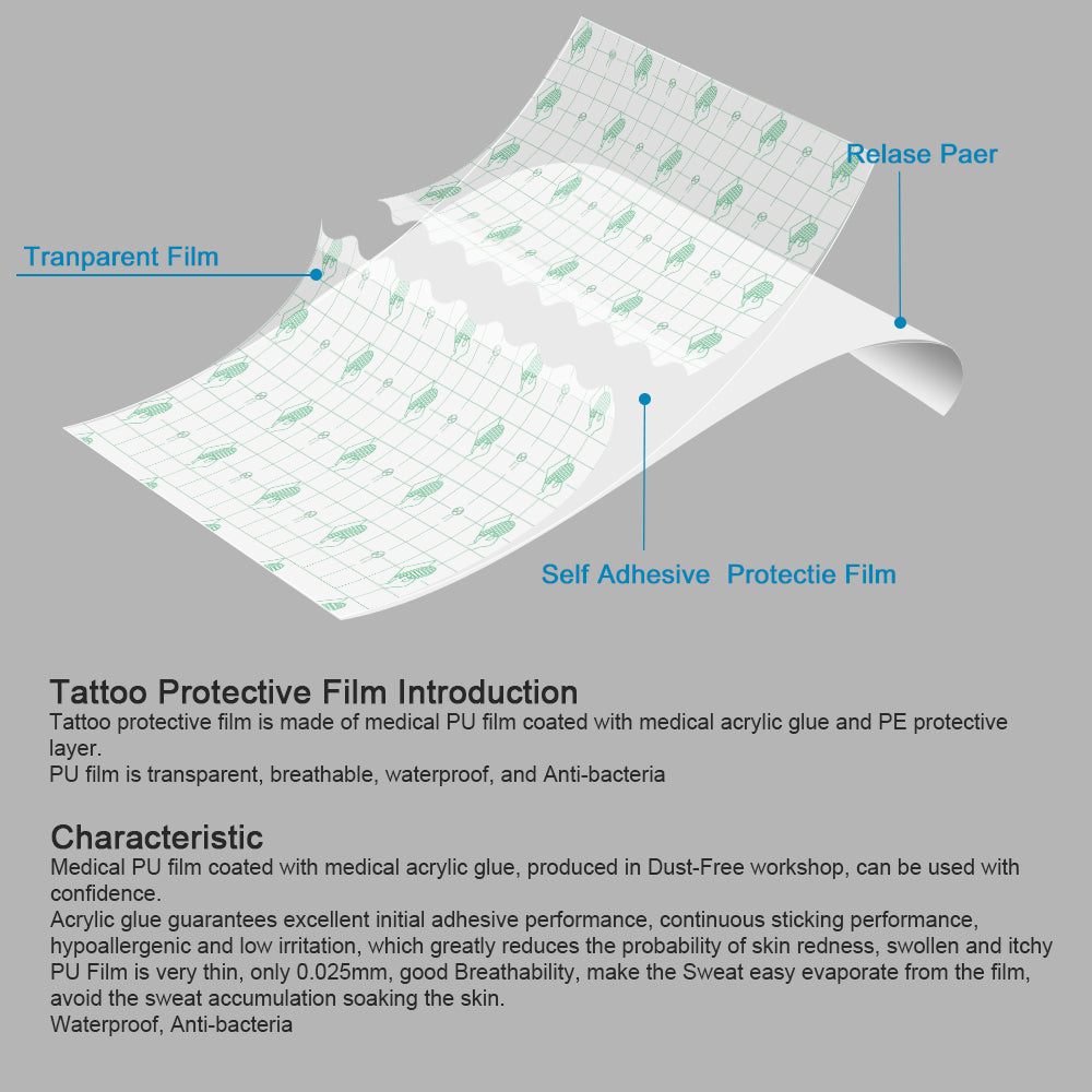 Hawink Waterproof PU tattoo film with Packaging - Hawink