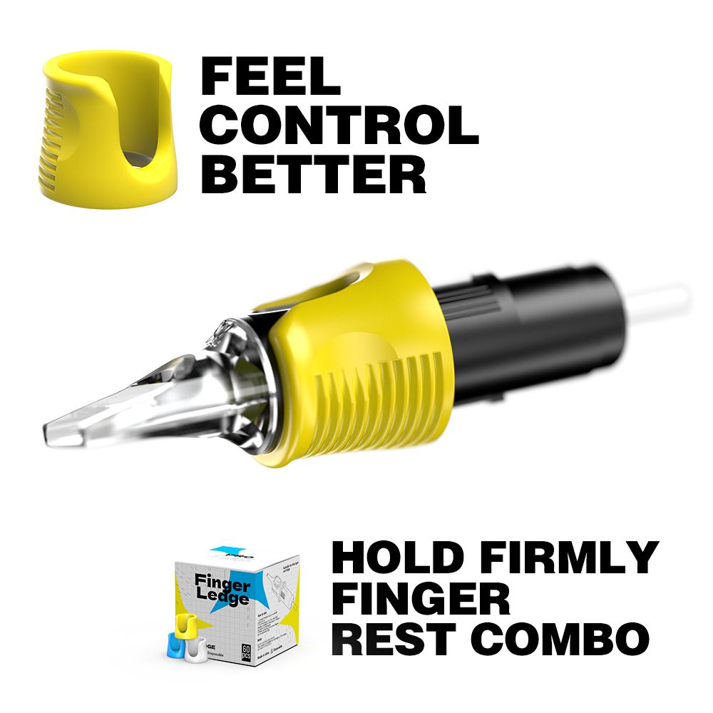 Finger Ledge Silica Gel For Tattoo Cartridge 60Pcs/Box