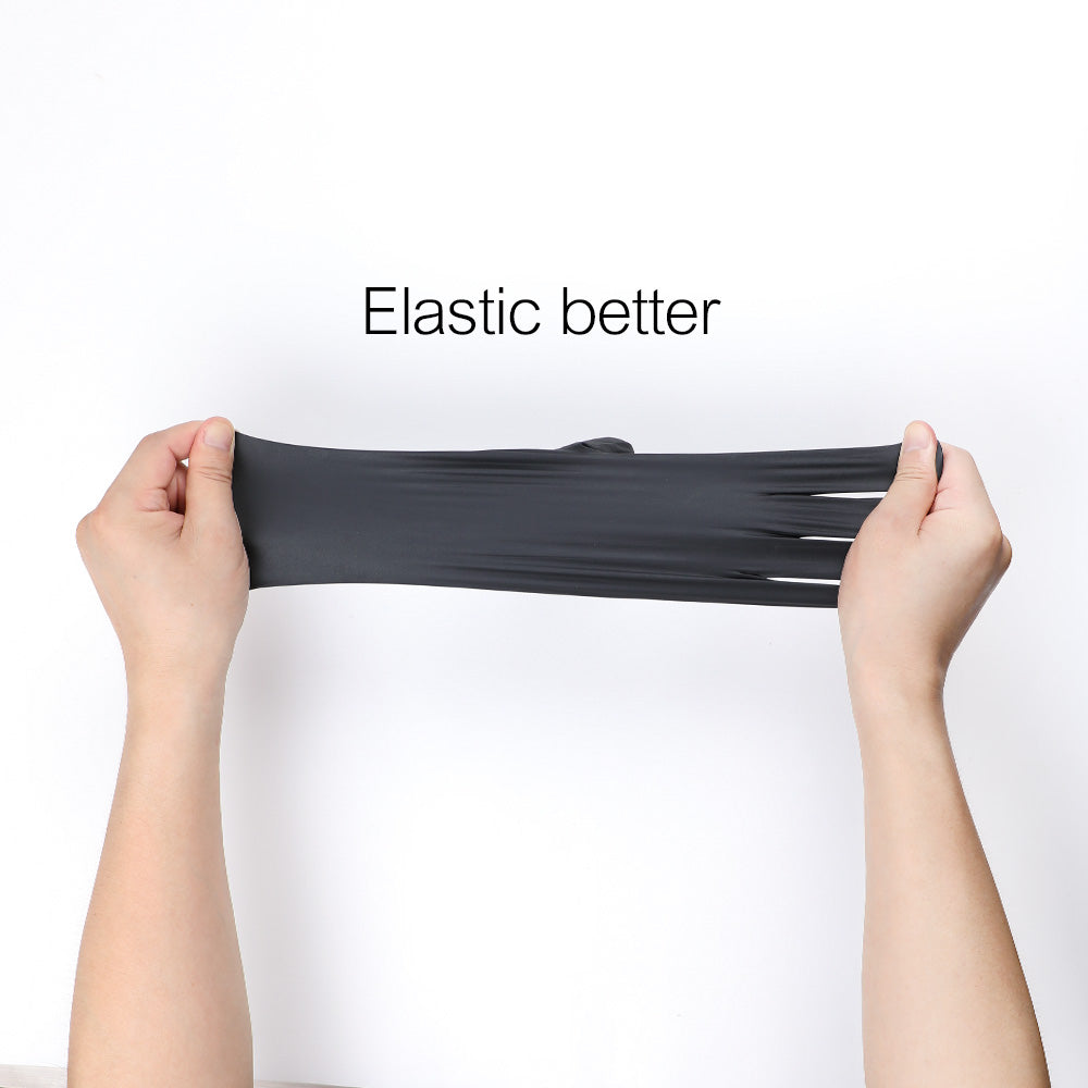 Hawink Tattoo 100Pcs Black Nitrile Disposable Tattoo Latex Gloves Small Size S M L - Hawink