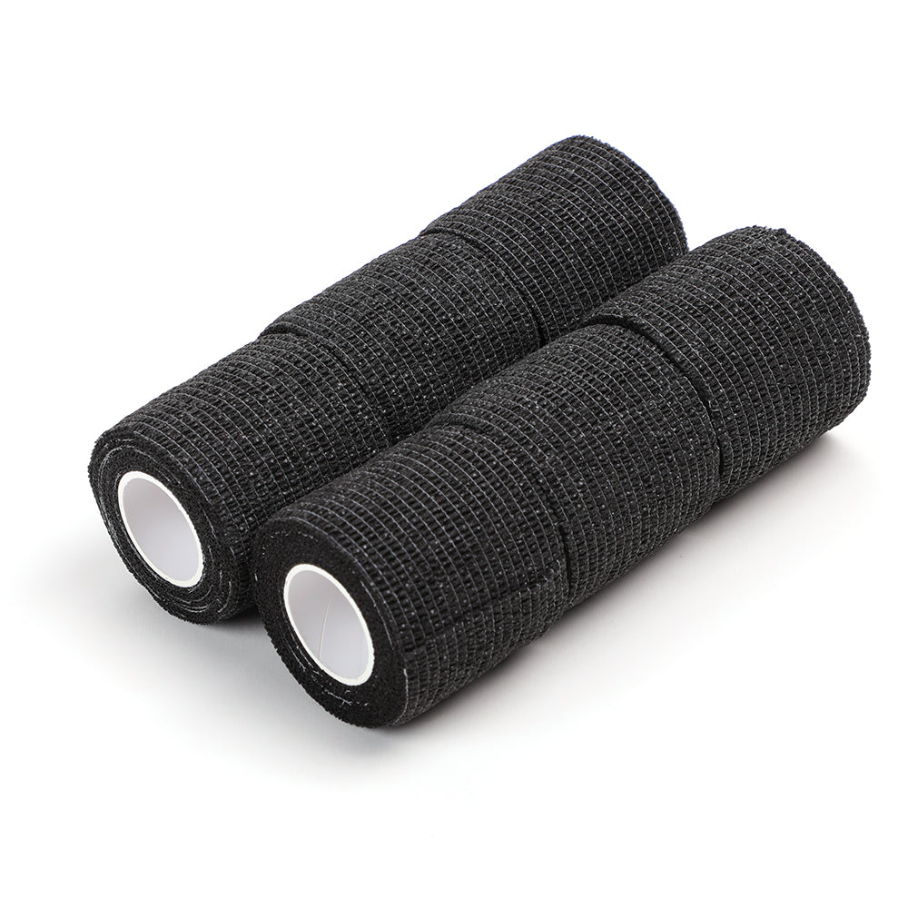 Solong Tattoo Non Woven Tattoo Grip Bandage Black Professional cohesive elastic bandage 6pcs/box