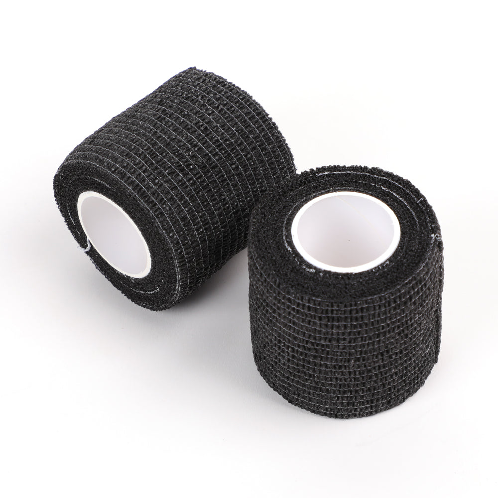 Solong Tattoo Non Woven Tattoo Grip Bandage Black Professional cohesive elastic bandage 6pcs/box