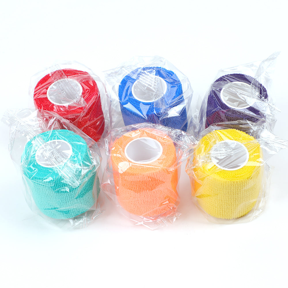 HAWINK Non Woven Tattoo Grip Bandage colorful Professional cohesive elastic bandage 6pcs/box