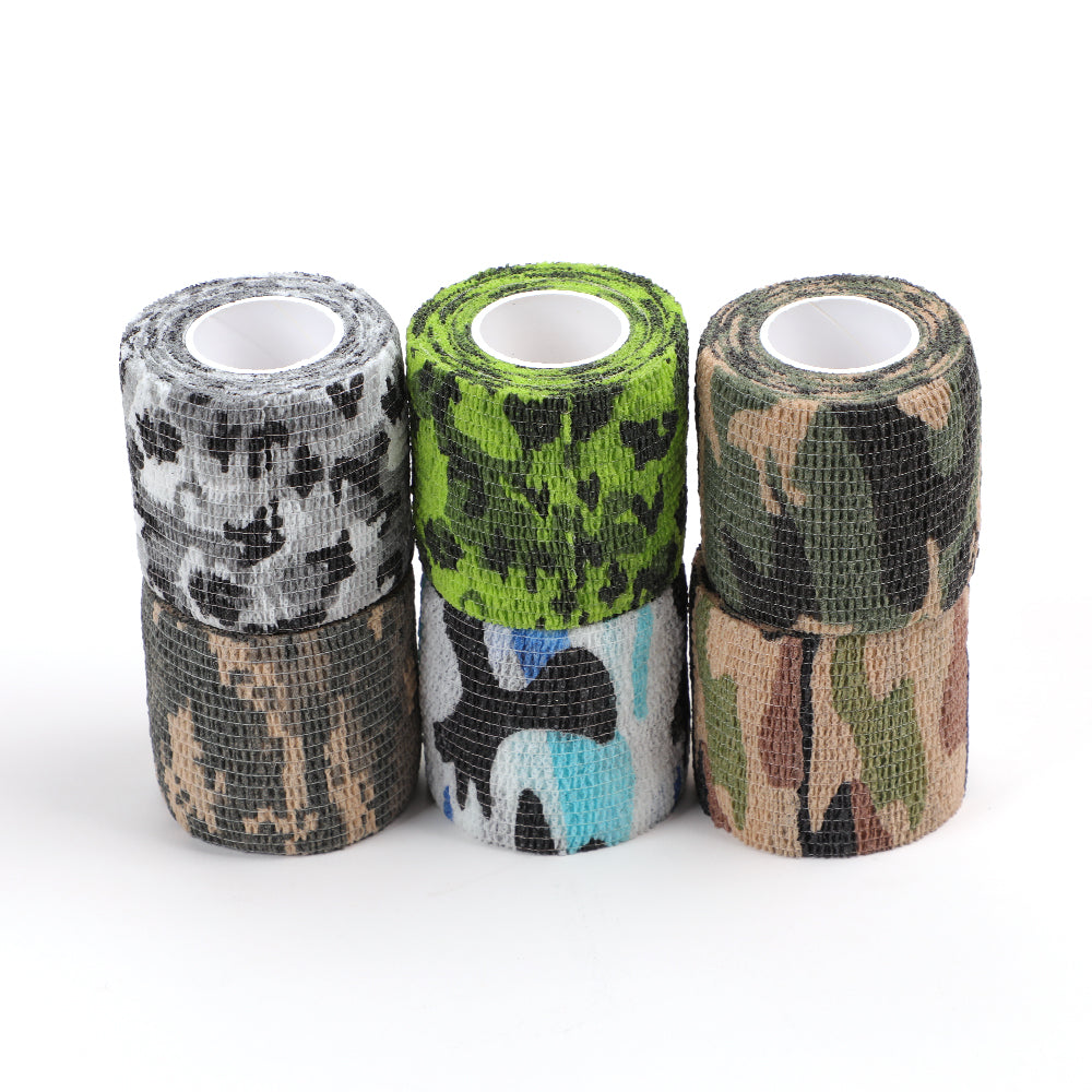 Non Woven Tattoo Grip Bandage camo color Professional cohesive elastic bandage 6pcs/box