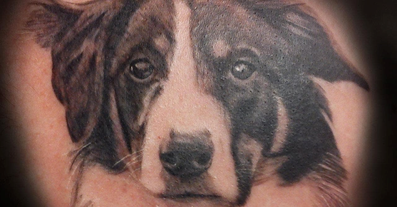 Dog tattoo design on Craiyon