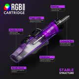 Hawink RGB Tattoo Finger Ledge Cartridges Needles Round Magnum