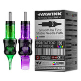 Hawink RGB Tattoo Finger Ledge Cartridges Needles Mixed Pack 50Pcs/box(Only send to US)