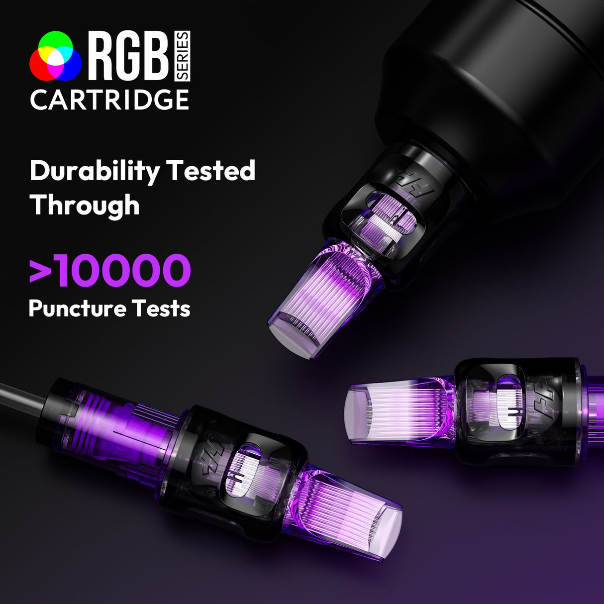 Hawink RGB Tattoo Finger Ledge Cartridges Needles Round Magnum