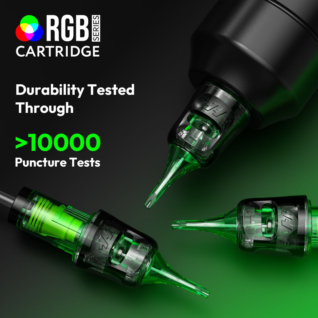 Hawink RGB Tattoo Finger Ledge Cartridges Needles Mixed Pack 50Pcs/box(Only send to US)