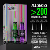 Hawink RGB Tattoo Finger Ledge Cartridges Needles Round Liner 20Pcs/box(Only for EU)