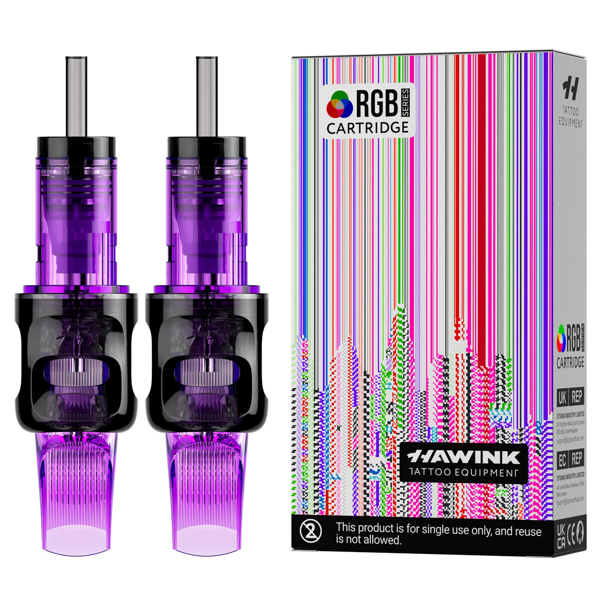Hawink RGB Tattoo Finger Ledge Cartridges Needles Round Magnum