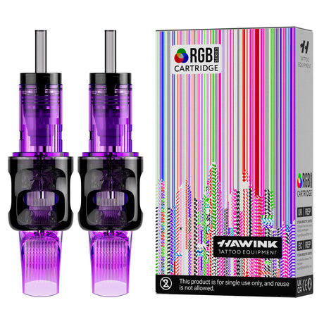 Hawink RGB Tattoo Finger Ledge Cartridges Needles Round Magnum