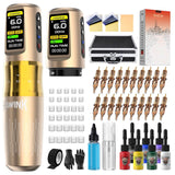 Hawink Wireless Tattoo Machine Kit Adjustable 2.0MM-4.2MM Strokes E300