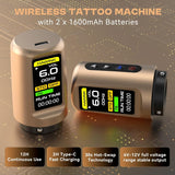 Hawink Wireless Tattoo Machine Kit Adjustable 2.0MM-4.2MM Strokes E300
