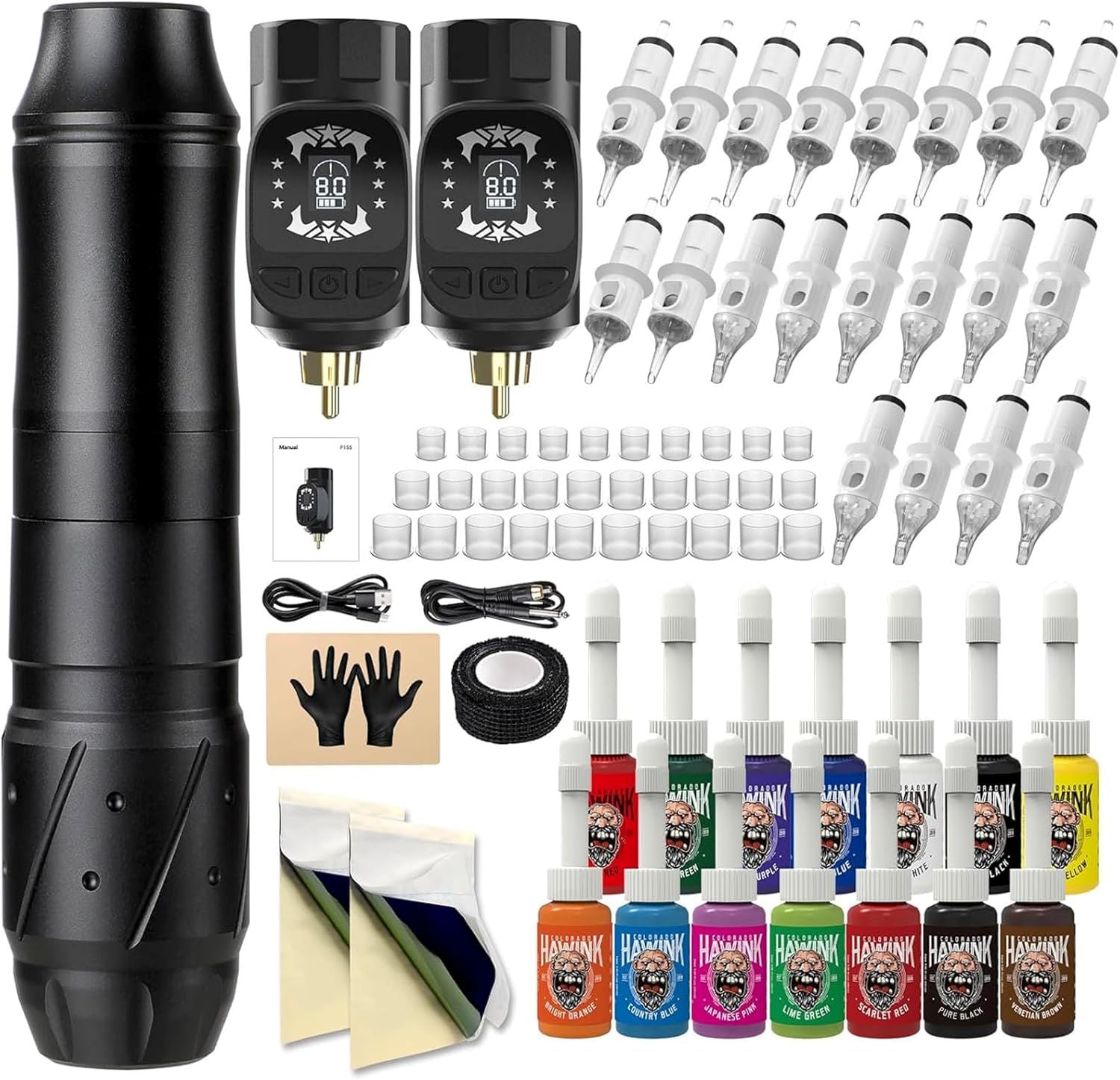 Hawink Rotary Tattoo Machine Pen Kit EM155KITP155-1