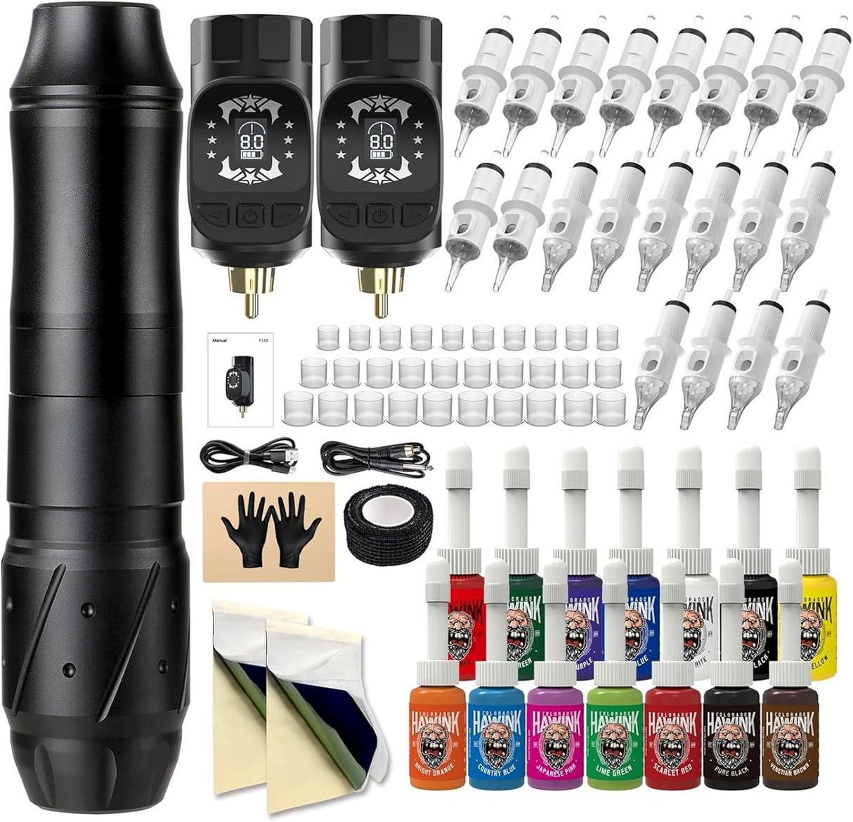 Hawink Rotary Tattoo Machine Pen Kit EM155KITP155-1