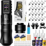HAWINK Wireless Tattoo Machine Kit Adjustable Strokes 2.4-4.2mm Dot Mode