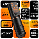 Hawink Wireless Tattoo Machine Brushless Motor 3.5-4.5mm Strokes Length | H1