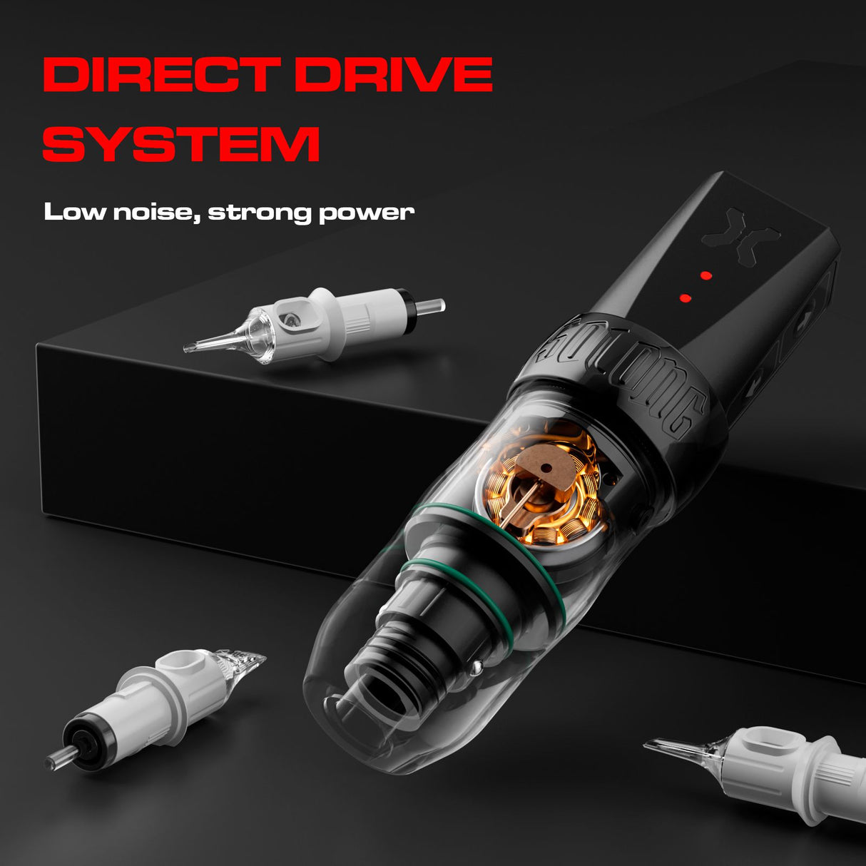 Solong X-STRIKE Wireless Brushless Motor Drive Tattoo Pen Machine