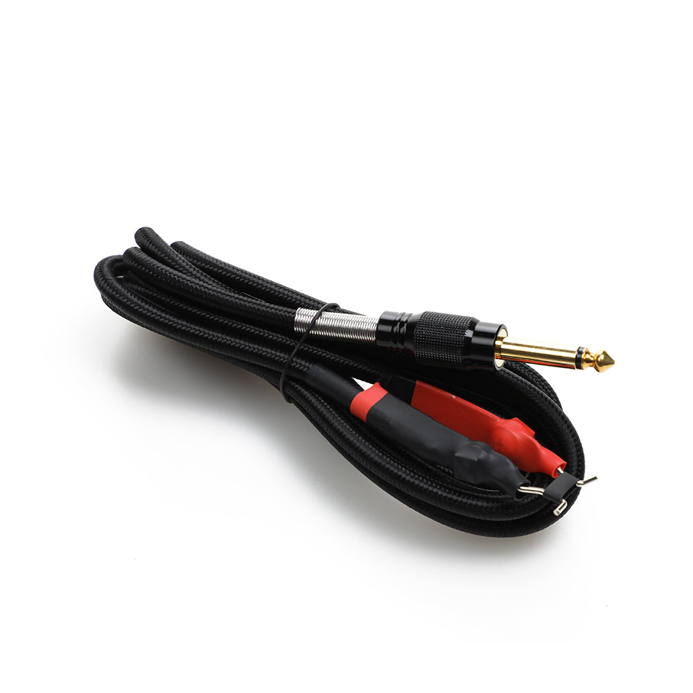 Silicone Soft Tattoo Clip Cord for Tattoo Machines 1.8m Black