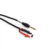 Silicone Soft Tattoo Clip Cord for Tattoo Machines 1.8m Black