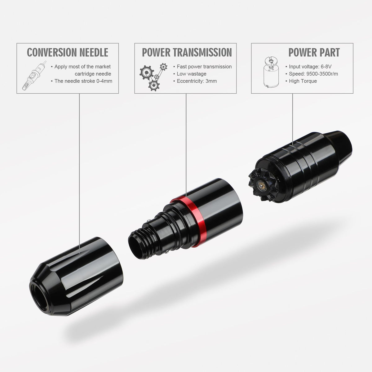 Hawink P28 Tattoo Machine Pen 3.0mm Stroke