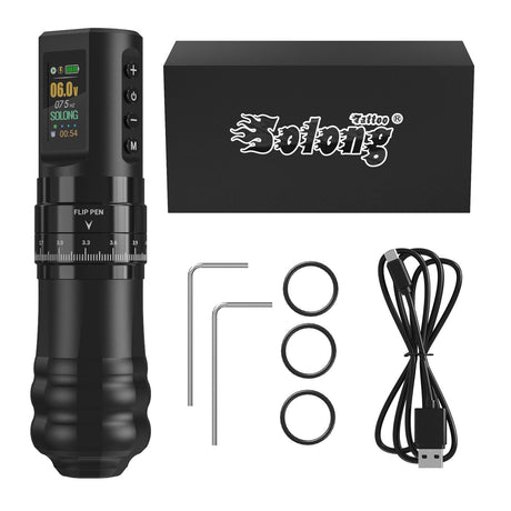 Solong Adjustable Stroke Wireless Tattoo Machine Pen