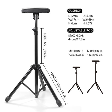 Tattoo Armrest Stand Tripod Leg Rest Heavy Duty Adjustable Height