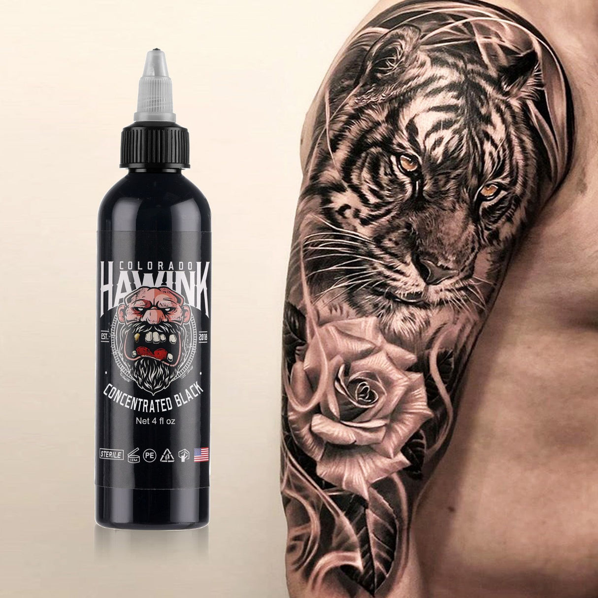 Hawink Tattoo Ink Concentrated Black 4oz