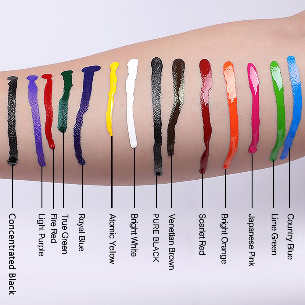 HAWINK 14 Colors Tattoo Ink Set Pigment Kit  1/2oz (15ml)