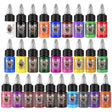 HAWINK 28 Colors Tattoo Ink Set Pigment Kit 1/2 oz (15ml)