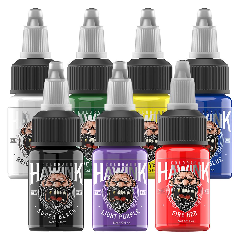 30ml/bottle Professional Tattoo Ink Set for Body Art Natural Plant  Permanent Pigment Paint Tattoo Ink 8 Colors