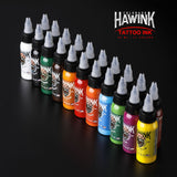 HAWINK 21 Colors Tattoo Ink Set Pigment Kit 1 oz (30ml)